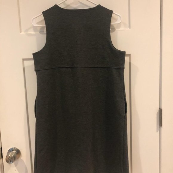 Lands' End Girls Ponte Pleat Jumper Classic Gray - Picture 3 of 3